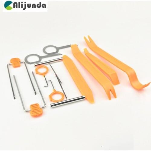 Alijunda Car styling 12pcs Car Radio Door Clip Panel Kit For Buick Regal Lacrosse Excelle GT/XT/GL8/ENCORE/Enclaves/Envision