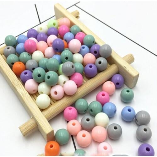 50pcs Beads Acrylic Diameter 12mm Bead DIY Hand Beaded Weaving Bag Beaded Pen Beaded Necklace Guest Gift Party Anniversary Gift