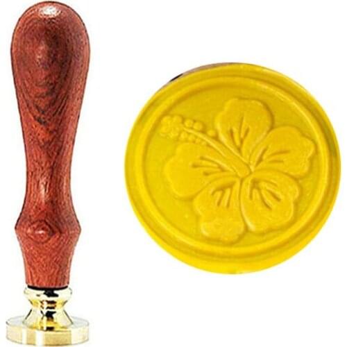 Flower Wax Seal Stamp Set Vintage Retro Classical Initial Wax Stamp Kit for Cards Envelopes, Invitations, Wine Packages