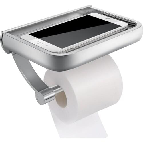 Toilet Paper Holder Bathroom Wall Mount WC Paper Phone Holder Shelf Towel Roll Shelf Accessories Wall Mount Toilet Paper Racks