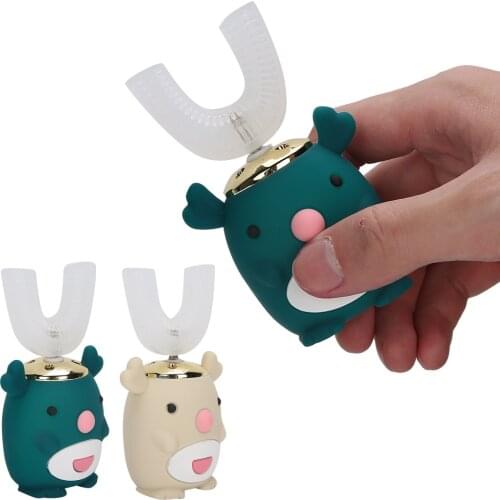 Shaped Children Electric Sonic Toothbrush ABS Omnidirectional Waterproof Sealing Intelligent Cleaning Toothbrush Oral Care Tool