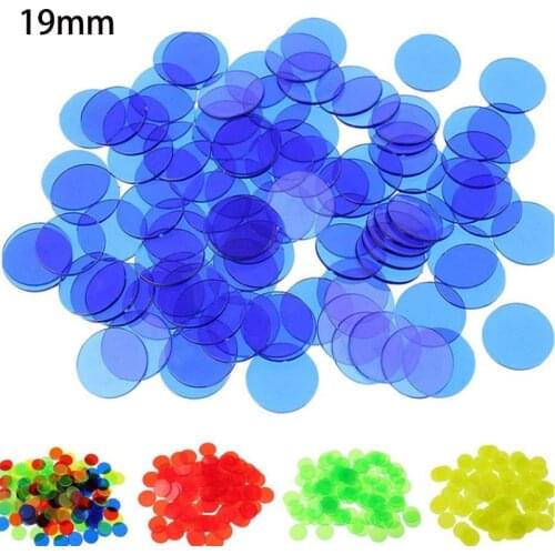 24 Kinds Colors Round Opacification/Transparent Coins 100 pcs/set 19mm Poker Chips Plastic Game Wholesale