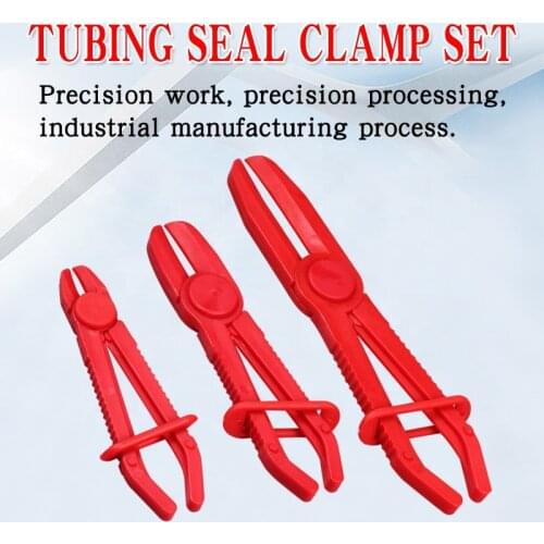 3pcs/set Plastic Tubing Cut-off Pliers Tubing Seal Pliers Auto Repair Special Plastic Pliers Auto Tubing Clamp Tool