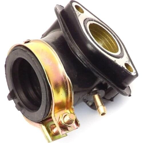 Quad ATV Intake Inlet Manifold w/Dual Vacuum 125cc GY6 Scooter Carb Carburetor 150