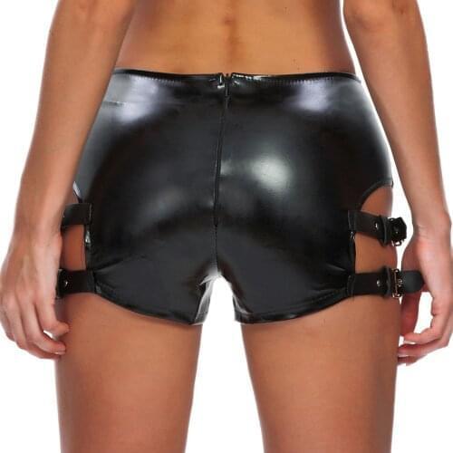 MSemis Women's Leather Shorts