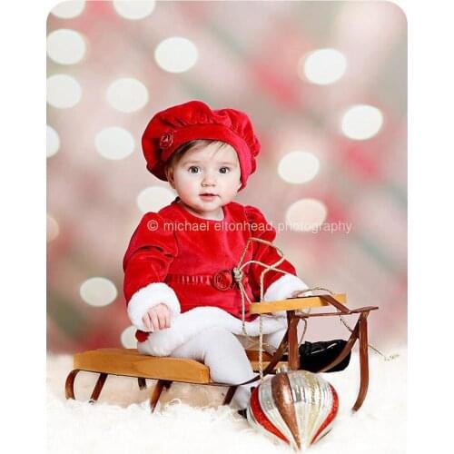 NeoBack 5x7ft New Born Baby Gift Christmas Light Bokeh Photographic backgrounds Christmas Decoration Studio Photo backdrop P0951