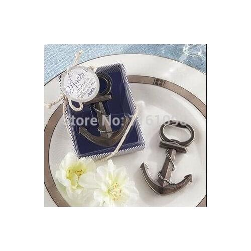 NEW ARRIVAL+"Anchor" Nautical-Themed Wine Bottle Opener Party Supplies Wedding Bottle Opener Favors+100sets/LOT+FREE SHIPPING