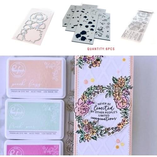 PAINTED PEONY New Metal Cutting Dies Stamps Stencil for 2021 Scrapbook Decoration Embossing Template Diy Greeting Card Handmade