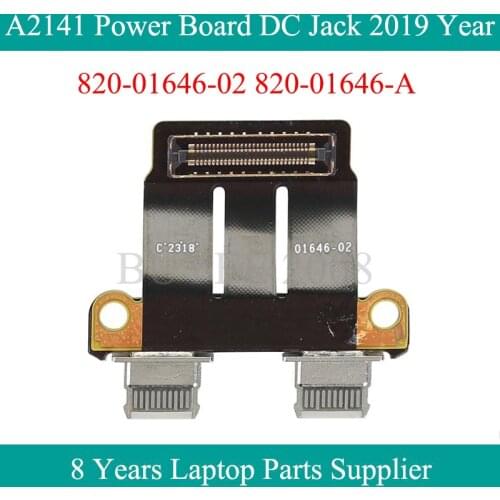 Original A2141 Power Board 2019 Year 820-01646-02 For Macbook Pro 16" A2141 USB-C Charging DC-IN DC Power Jack Board Connector