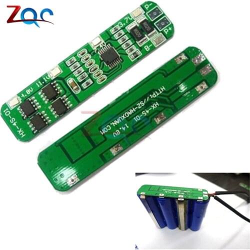 4S 6A Li-ion Lithium Batteries Protection Board 4 Packs 18650 Charger Battery Protect Module For Arduino