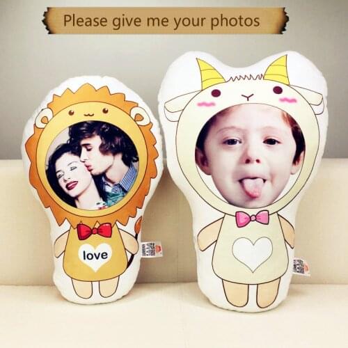 Photo custom The zodiac pillow humanoid cushion Christmas decorations diy gift custom Doll Birthday Valentines Day Gifts