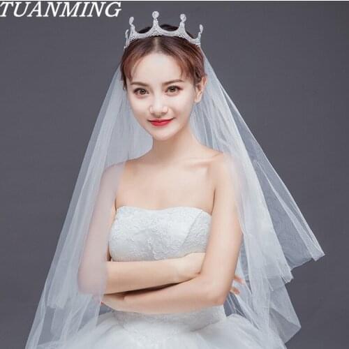 Luxury Full Rhinestone Wedding Crown Brides Tiaras Princess Headbands Wedding Hair Ornaments Bride Headdress Crown Diadem