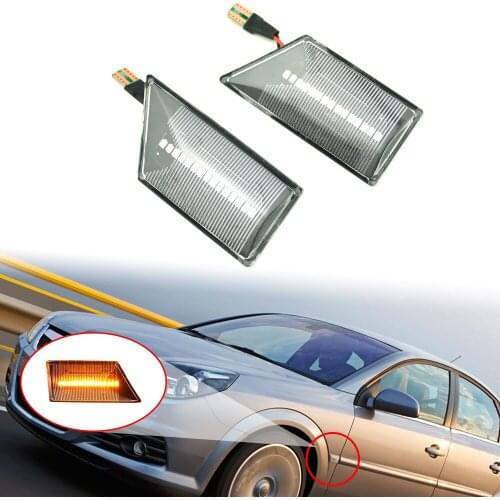 Led Dynamic Side Fender Marker Repeater Blinker Turn Signal Lights Lamp For Opel Vectra C 2002-2008 Signum 2003-2008