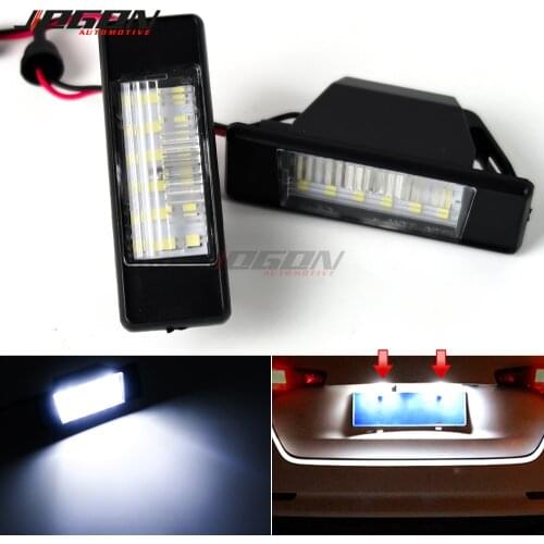 For Nissan Qashqai X-Trail T31 Rogue Juke NV200 Pathfinder R51 Versa Nismo Q50 LED Trunk Number Rear License Plate Light Lamp