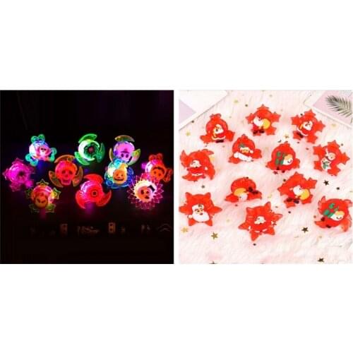 Y3NF Glowing Ring for Kids Play in the Night 5 PCS Kids Favourite Halloween Presents Kids Lovely Present