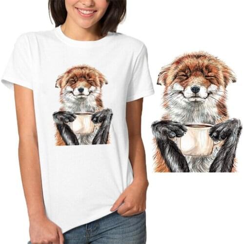 Lovely Dogs DIY Patches On Cloths Iron on Heat Transfer Printing Patches Stickers for Clothes T-shirt Appliques Washable