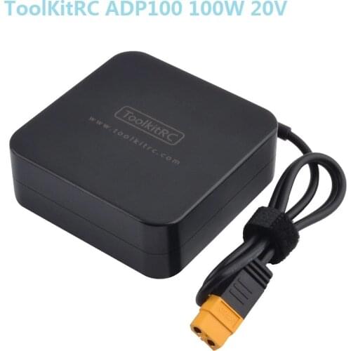 ToolKitRC ADP100 100W 20V Power Supply XT60 Output Adapter for IMax B6 Charger