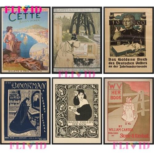 Vintage Girl Lady Travel Cette Magazine Nordic Poster Wall Pictures For Living Room Wall Art Canvas Painting Home Decor Unframed