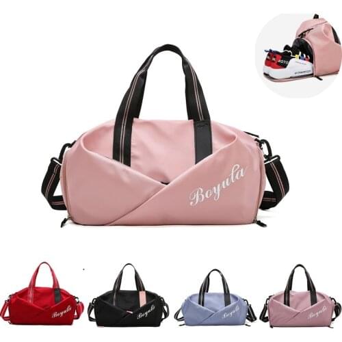 Waterproof Women Sports Gym Bag Yoga Training Fitness Handbag With Shoes Compartment Travel Luggage Dry And Wet Sac De Sport Bag