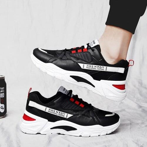 Plus Size Summer Chunky Sneakers Mens Running Shoes Women Sport Shoes Men Sports Shoes Man Black Tennis Trainers Walk GMB-0365