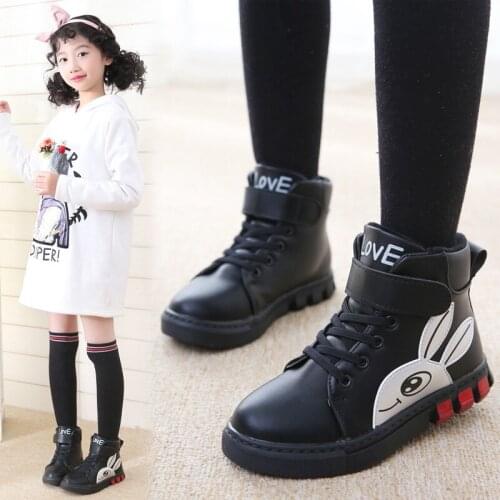 Girl Snow Boots 2020 Fashion Toddler Winter Shoes Kids Boys Warm Pu Leather Ankle Boots Childrens Sport Running Basketball Boot