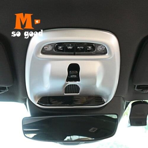 2018 - 2019 For Volvo XC60 Car Front Reading Lampshade Lamp Light Panel Cover Trim ABS Matte Auto Exterior Accessories Styling