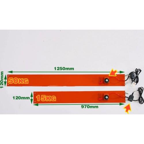 50kg 100*1250mm 220v 500w Silicone heater Silicon rubber electric heating oil cylinder cylinder with tropical flexible heater