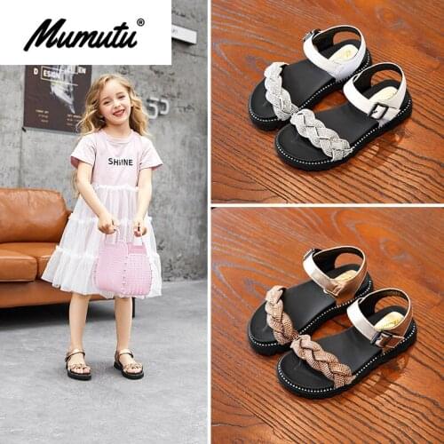 Odorless soft standard size children like girls breathable anti-wear casual light glitter Girls summer scandal MM1590