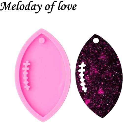 Shiny Football helmet mold DIY hat epoxy resin silicone Mold for keychain glossy finish DY0090