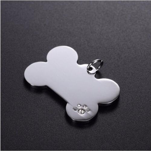 Cheap custom Bone Shaped ID Dog Pet Tag