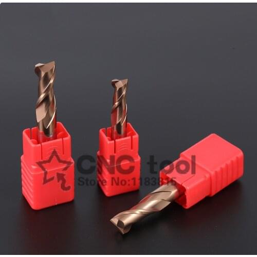 Milling Cutter Alloy Coating Tungsten Steel Tool Cnc Maching 2 Blade Endmills Top Kit Milling Cutter Machine Tools HRC55 2Flute