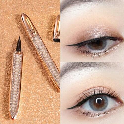 1pcs Black Waterproof Liquid Eyeliner Pencil No Dizzy Pearl Eye Liner Pen Cosmetics Eye Makeup Beauty Essentials Long-lasting