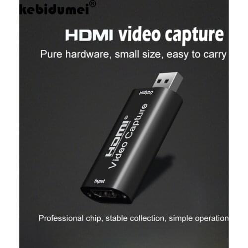 USB2.0 Video Capture Card HDMI-compatible Video Grabber Record Box For PS4 Game DVD Camcorder HD Camera Recording Live Streaming