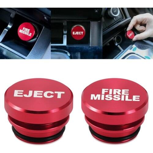 Fire Missile Eject Button Car Cigarette Lighter Cover For Kia Carens Ceed Sorento Optima Picanto Rio Cerato Rando Sportage