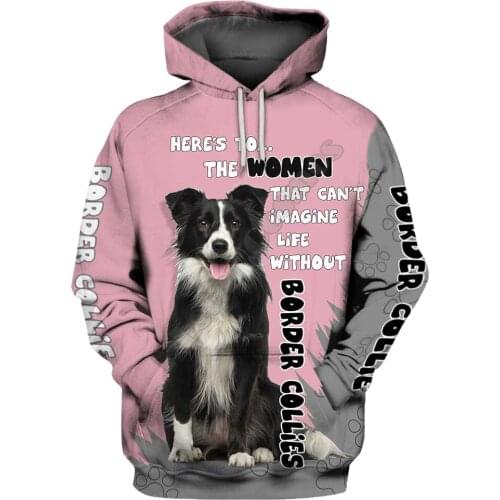 Border Collies 3D Hoodies Printed Pullover Men For Women Funny Animal Sweatshirts Fashion Cosplay Apparel Sweater 02