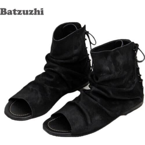 2020 Summer Shoes Men Sandals Slippers Men Beach Sandals Black Outdoor Lace Up Mens Zapatillas Hombre Sapato Masculino Sandalias