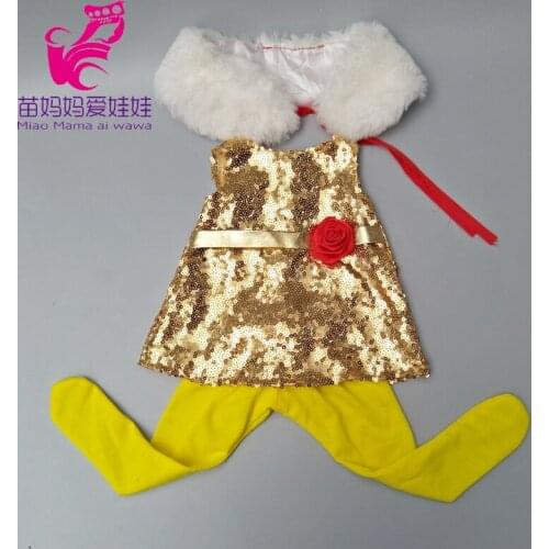 For Baby Doll Clothes Dress Scarf Tights Pants for 18 Inch Girl Doll Clothes Baby Girl New Year Gifts