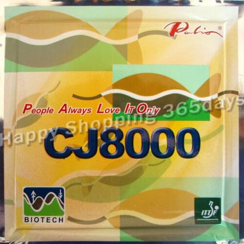 Original Palio CJ8000 (BIOTECH) pips-in table tennis / pingpong rubber with sponge (H39-41)