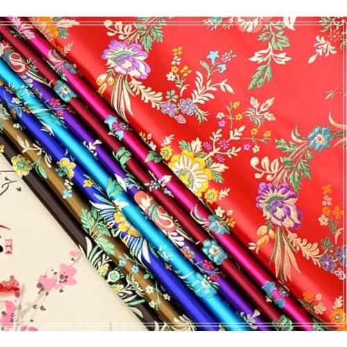 Begonia flowered brocade fabric ancient Chinese dress and kimono Tang Dynasty Qipao fabric clothing fabric containing