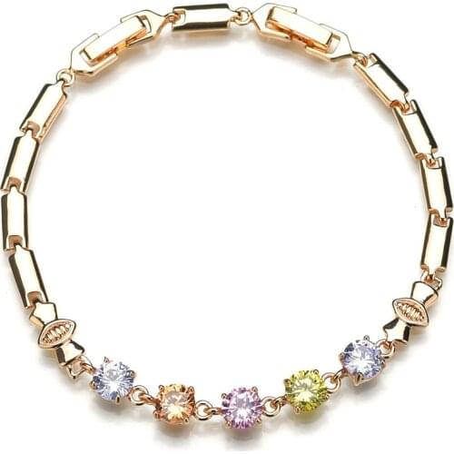 Hot Sale Bettyue New Fashion Charm AAA Zircon Multicolor Wholesale Jewelry Bracelets For Woman Europe And America Style Wedding