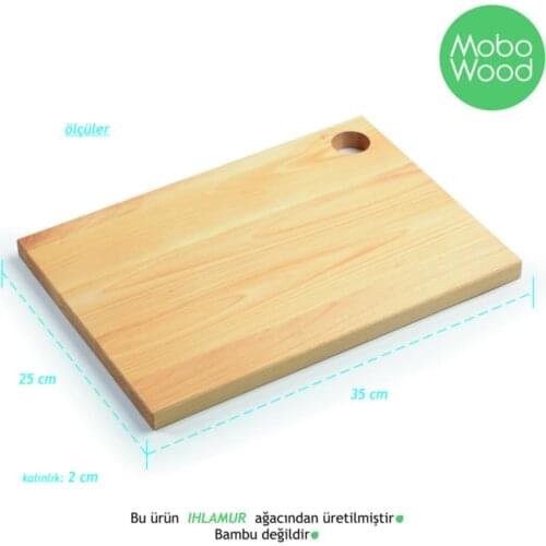 Solid Wood Basswood Cutting Board Classic Kitchen Cutting Board Multi-Purpose Natural Malazeme Durable Ahşapesme Sheet