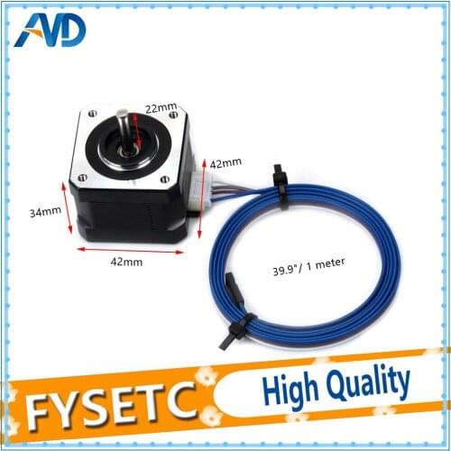 Nema 17 Stepper Motor 34 Motor 1.8 Stepper Angle 1.5A 2 Phase Body 4-Lead With Cable for 3D Printer Extruder Prusa i3 MK3