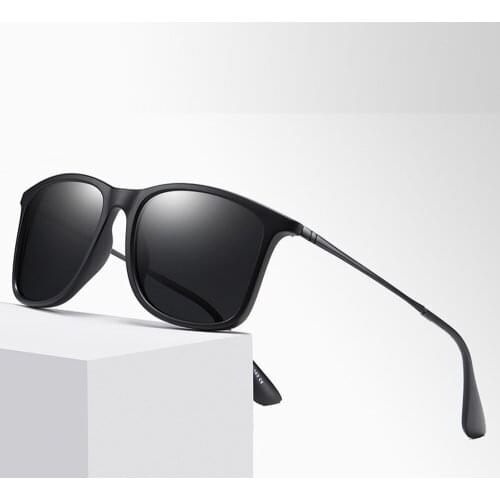 Square Fashion Women Men Polarized SunGlasses Polarized Mirror Sunglasses Custom Made Myopia Minus Prescription Lens -1 To -6