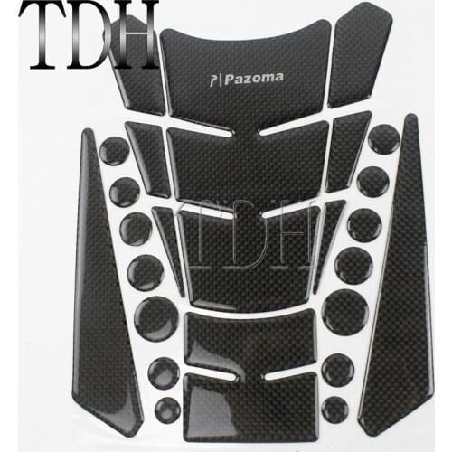 Black Spine Shaped Universal 3M Adhesive Sticker Gas Fuel Tank Pad Cover Protector Sticker Decal For Yamaha Suzuki Honda
