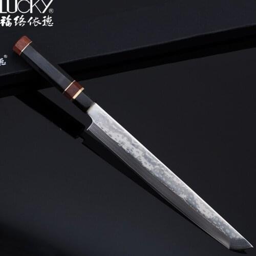 27cm Japanese Sushi Knife Kitchen vg10 Damascus Steel Octagon Handle Sheath Japan Sashimi Salmon Fish Filet Chef Knife 3.1G