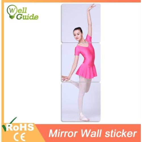 Mirror Self-adhesive Stickers Square Mirror Wall Sticker 30*30cm waterproof DIY 3D Wall Decal Living Room Bathroom Decoration