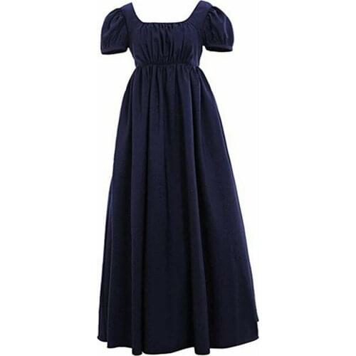 Women Regency Ball Dress Vintage Ball Dress High Waistline Tea Gown Dresses