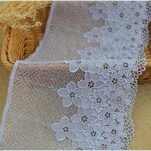 1 Meter Polyester Sexy Luxury Wide Lace Trim Embroidered Lace Venice African Floral Bridal Lace Wedding Decor Accessories