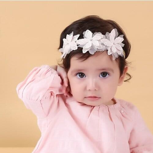 1pc/lot Lovely Flower Bowknot Elastic Head Bands For Baby Girls Headband For Children Baby Accessories Hair Set
