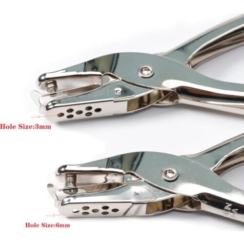 1PC Metal Single Hole Puncher Hand Paper Punch For Scrapbooking Border Scrapbooking For Jewelry Earring Necklace Card Hole Tool